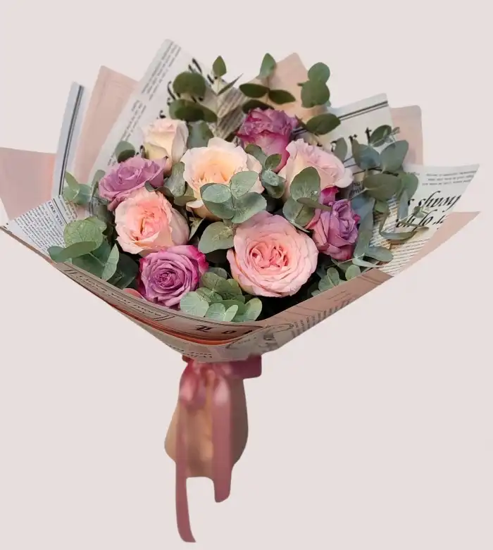 Kokulu Pembe ve Mor Güller fragrant purple and pink roses